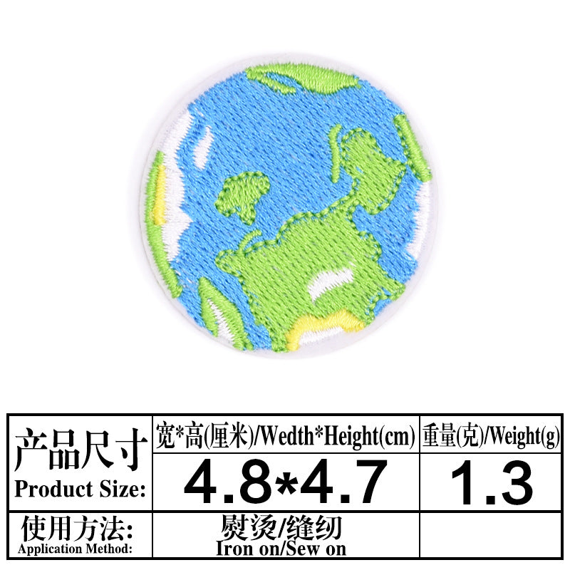 Wholesale Astronaut Space Embroidered Patches Planet Meteorite Combo Set DIY Fashion Accessory For Clothing Coats Gift Boutique Resale