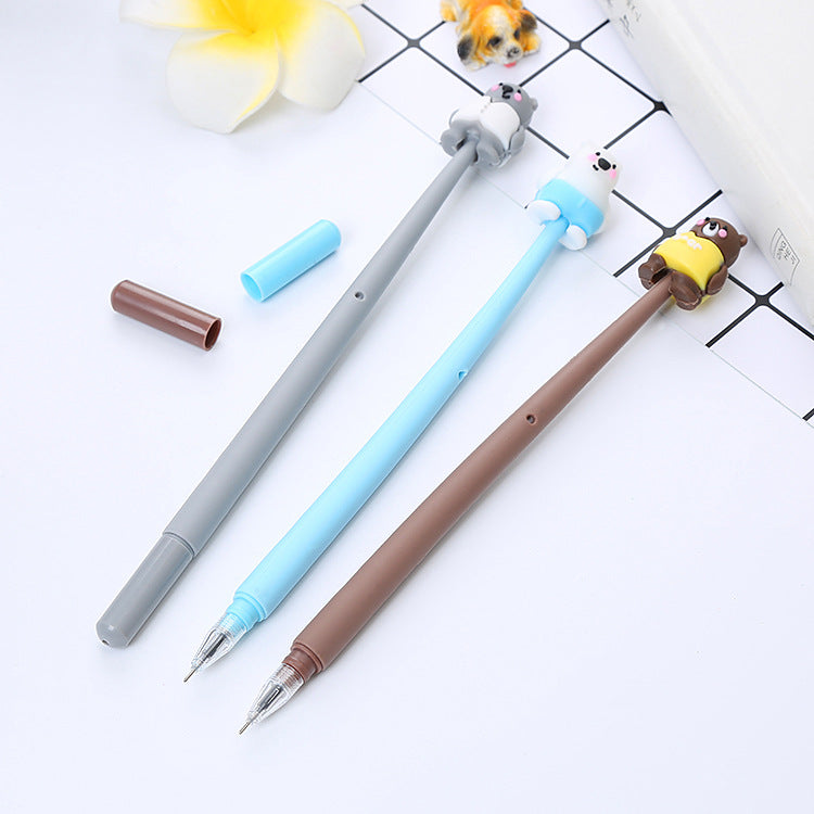 Wholesale Cartoon Bear Soft Plastic Neutral Pen