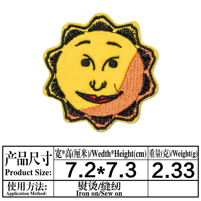 Wholesale Stylish Cartoon Little Monster Embroidered Patch Cloth Applique For Clothing Boutique Fashion Accessory
