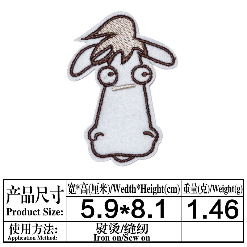 Wholesale Stylish Cartoon Little Monster Embroidered Patch Cloth Applique For Clothing Boutique Fashion Accessory