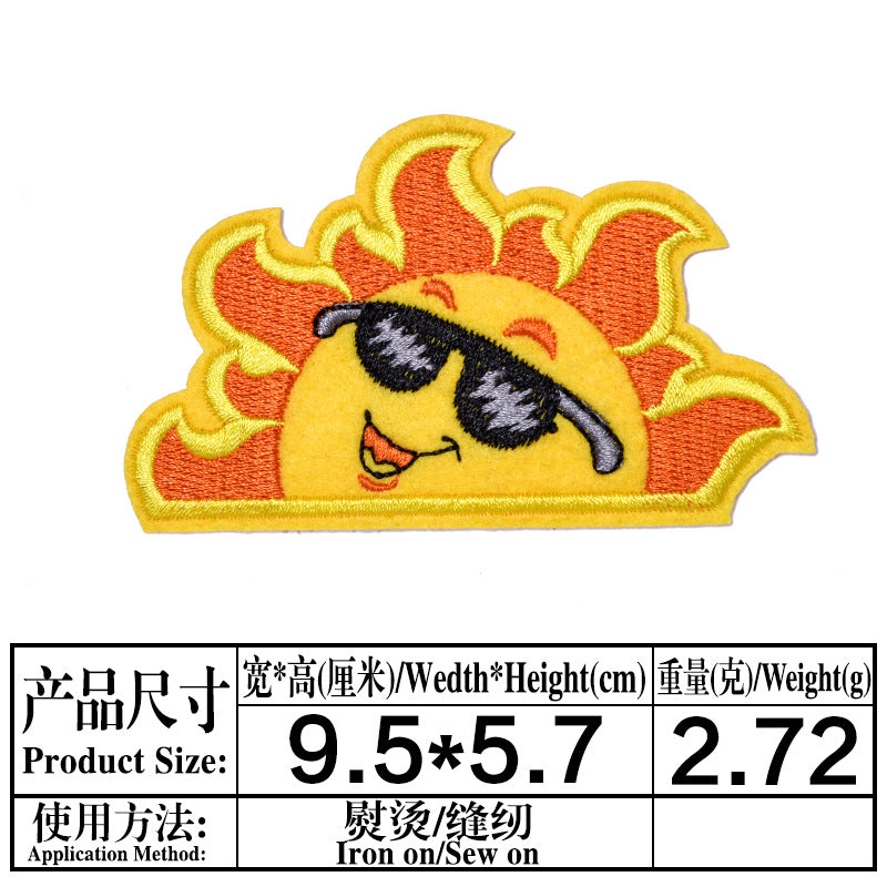Wholesale Stylish Cartoon Little Monster Embroidered Patch Cloth Applique For Clothing Boutique Fashion Accessory