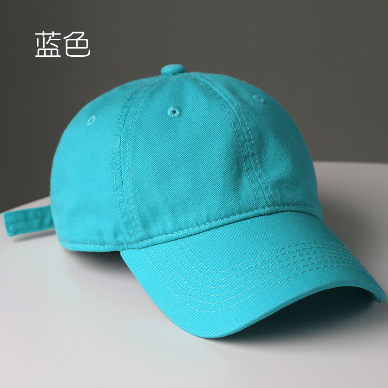 Wholesale Fashion Solid Color Washed Cotton Baseball Cap