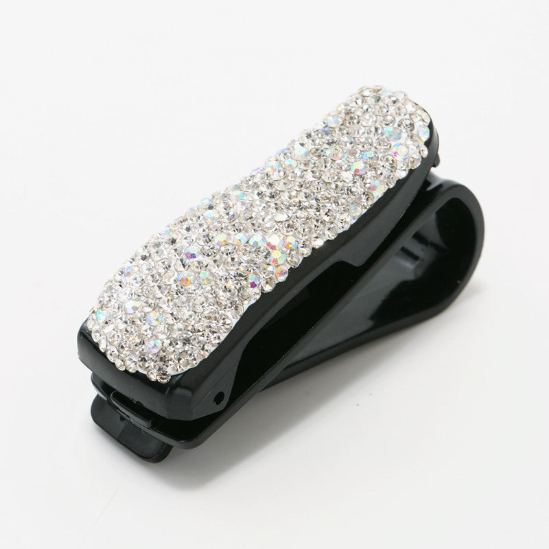 Wholesale ABS Car Glasses Clip with Diamonds
