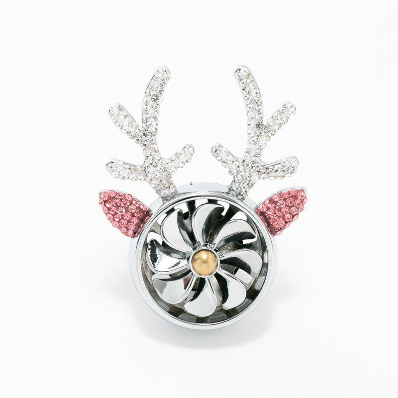 Wholesale Alloy Diamond Christmas Antlers Car Aroma Diffuser