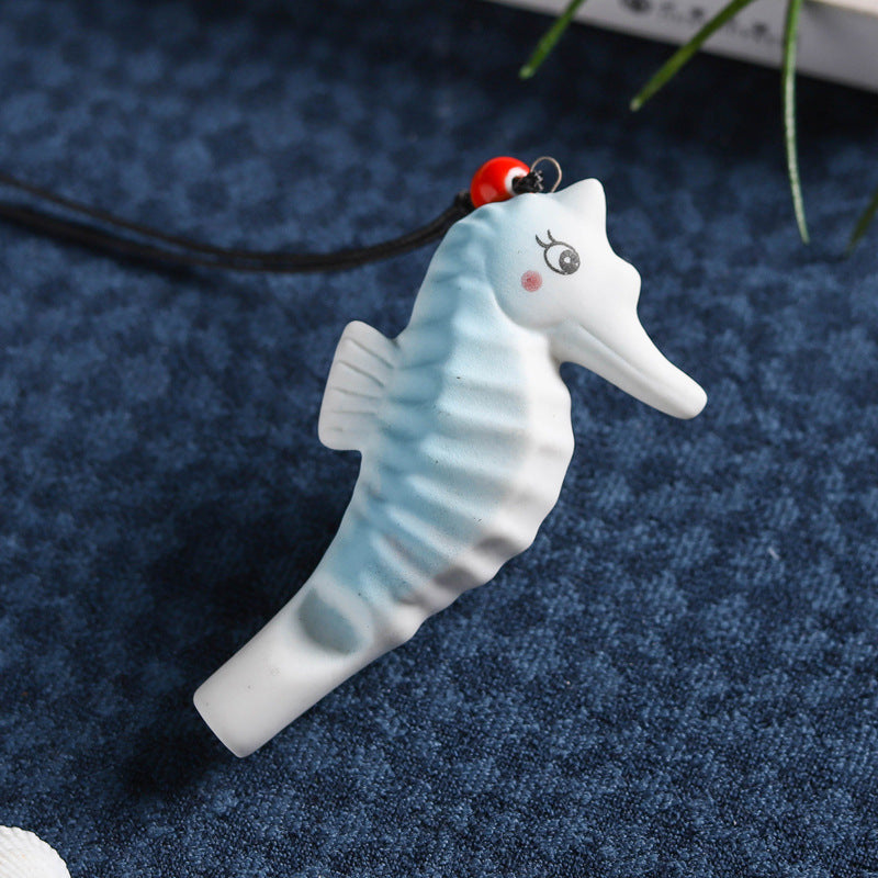 Wholesale Marine Crafts Ceramic Whistle Necklace