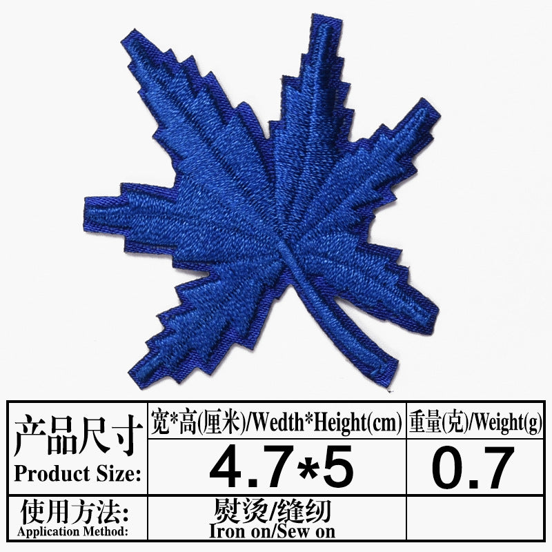 Wholesale Maple Leaf Embroidered Cloth Patch Applique Chic DIY Accessory For Clothing And Home Decor Gift Resale