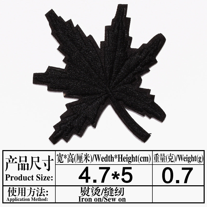 Wholesale Maple Leaf Embroidered Cloth Patch Applique Chic DIY Accessory For Clothing And Home Decor Gift Resale