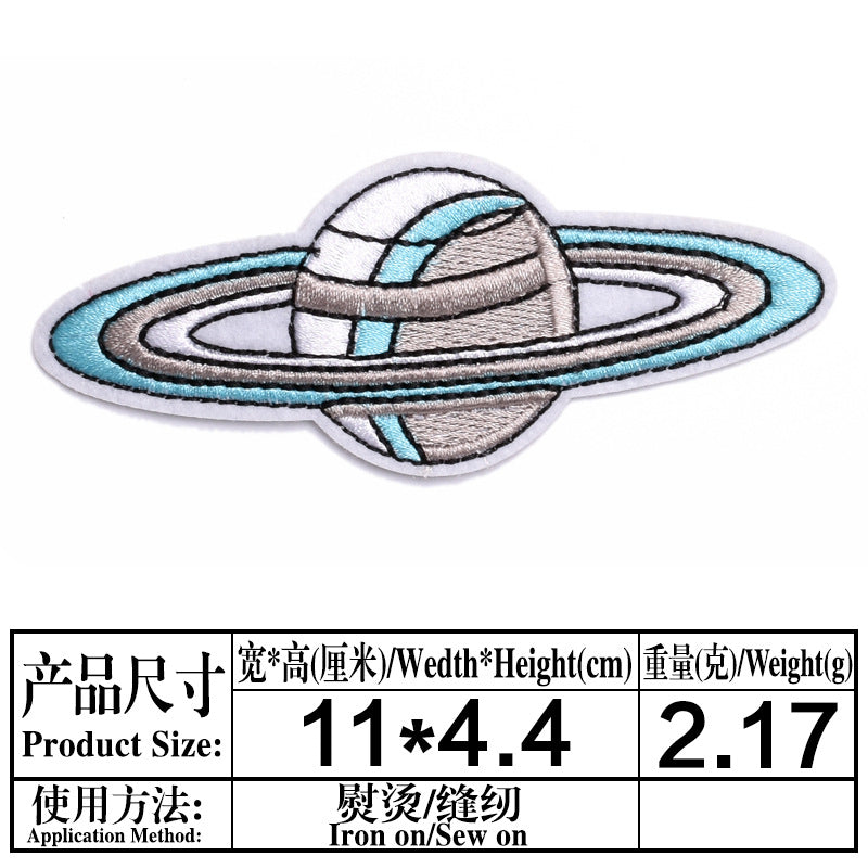 Wholesale Astronaut Space Embroidered Patches Planet Meteorite Combo Set DIY Fashion Accessory For Clothing Coats Gift Boutique Resale