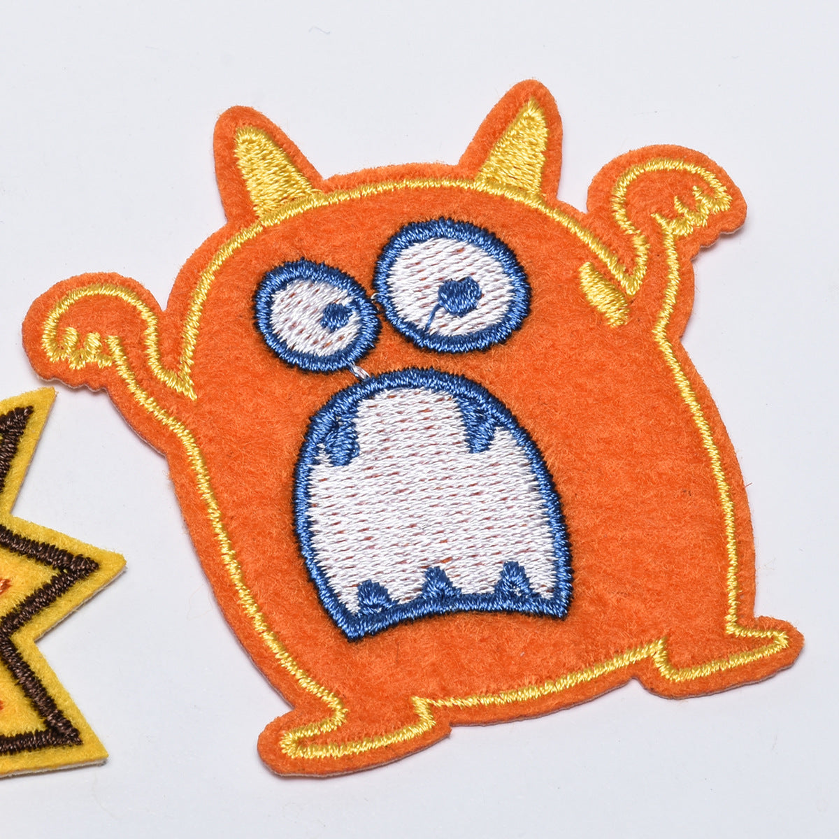 Wholesale Stylish Cartoon Little Monster Embroidered Patch Cloth Applique For Clothing Boutique Fashion Accessory
