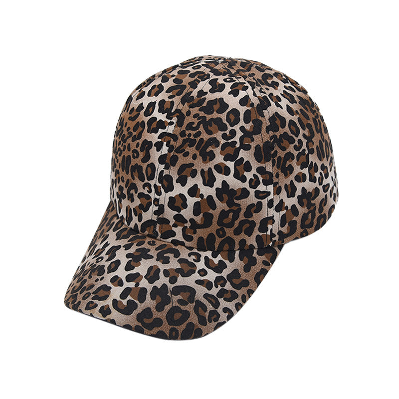 Wholesale Leopard Print European and American Versatile Personalized Outdoor Sun Protection and Shading Baseball Caps