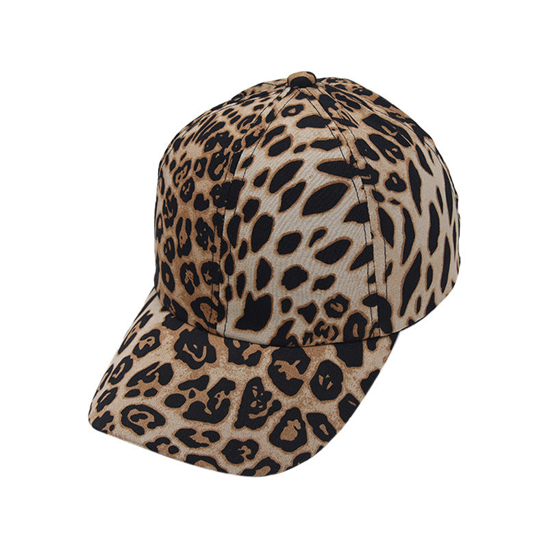 Wholesale Leopard Print European and American Versatile Personalized Outdoor Sun Protection and Shading Baseball Caps