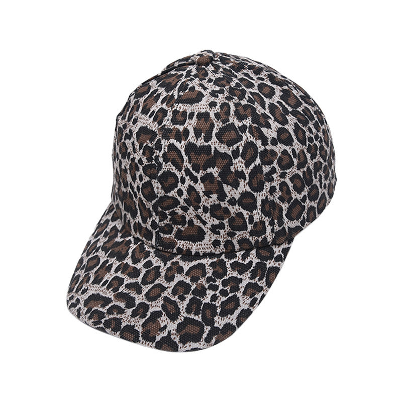 Wholesale Leopard Print European and American Versatile Personalized Outdoor Sun Protection and Shading Baseball Caps