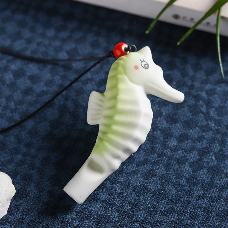 Wholesale Marine Crafts Ceramic Whistle Necklace