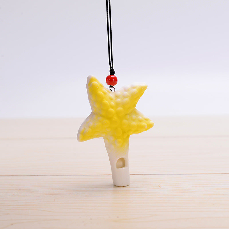 Wholesale Marine Crafts Ceramic Whistle Necklace
