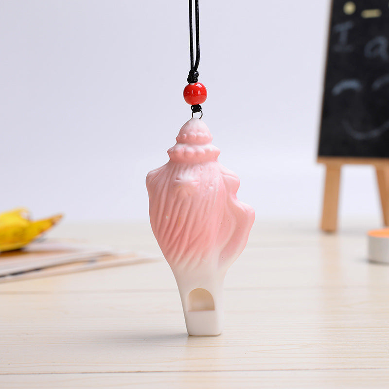 Wholesale Marine Crafts Ceramic Whistle Necklace