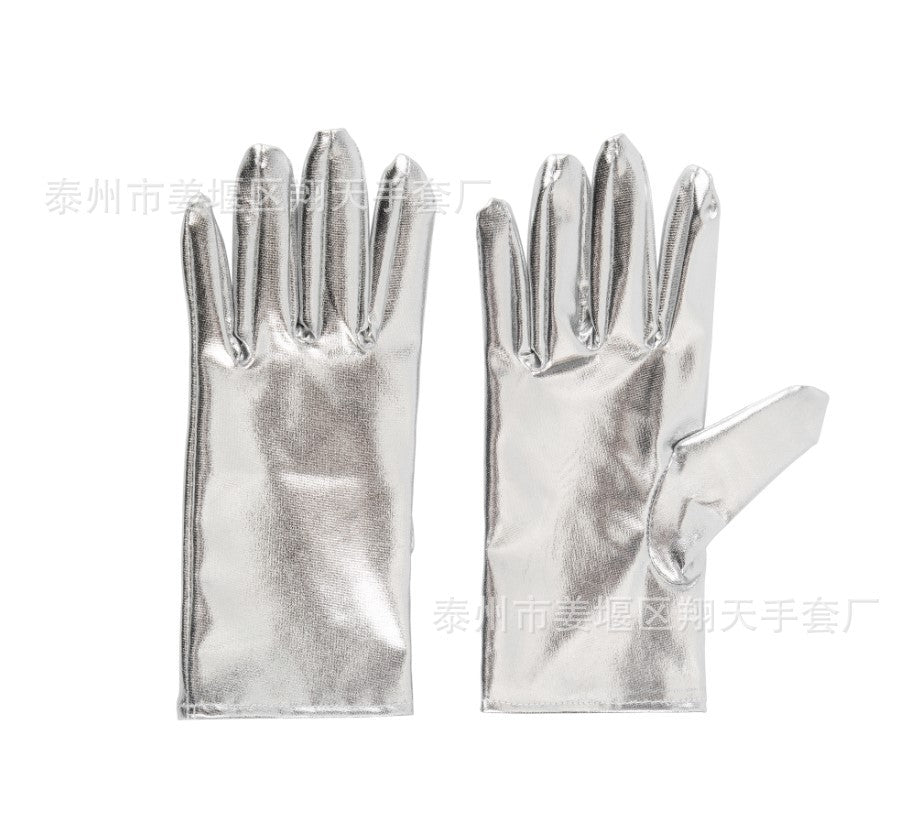 Wholesale Patent and faux leather short gloves