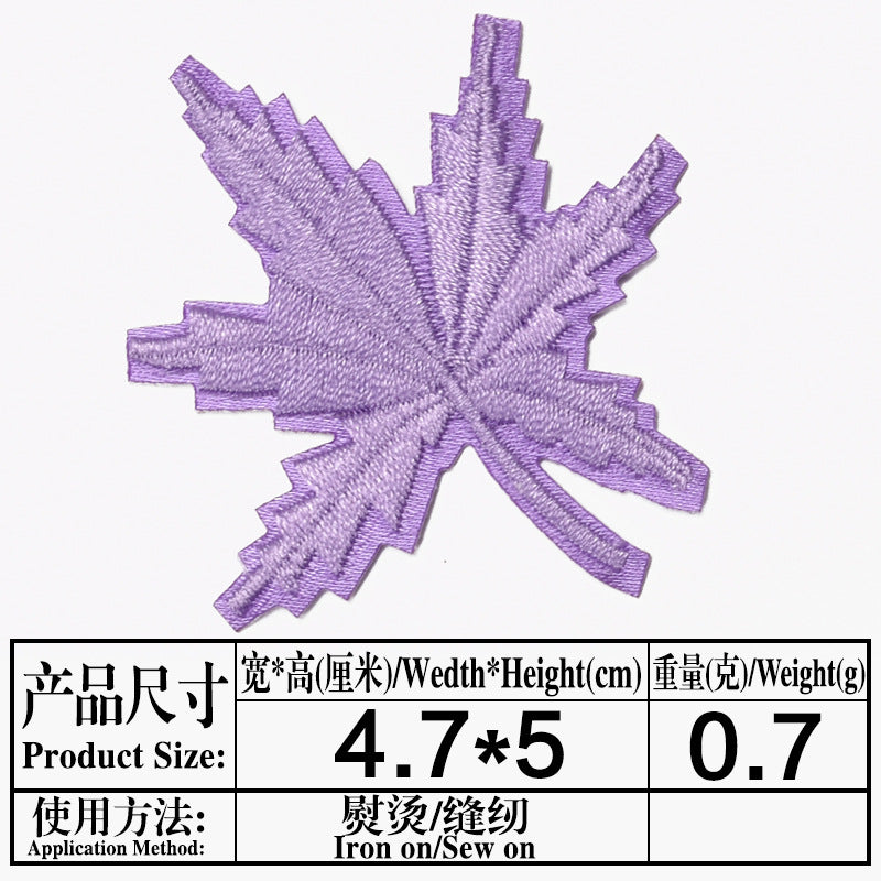 Wholesale Maple Leaf Embroidered Cloth Patch Applique Chic DIY Accessory For Clothing And Home Decor Gift Resale