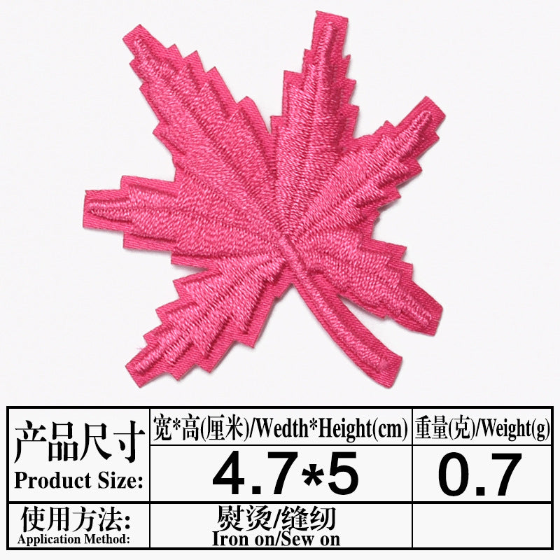 Wholesale Maple Leaf Embroidered Cloth Patch Applique Chic DIY Accessory For Clothing And Home Decor Gift Resale