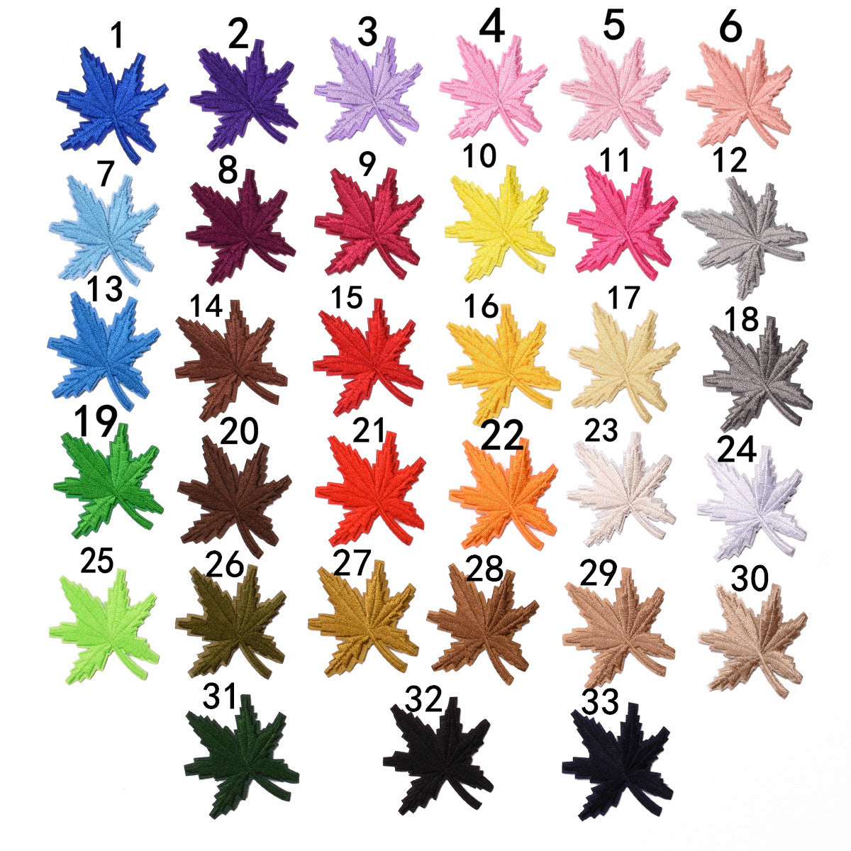 Wholesale Maple Leaf Embroidered Cloth Patch Applique Chic DIY Accessory For Clothing And Home Decor Gift Resale