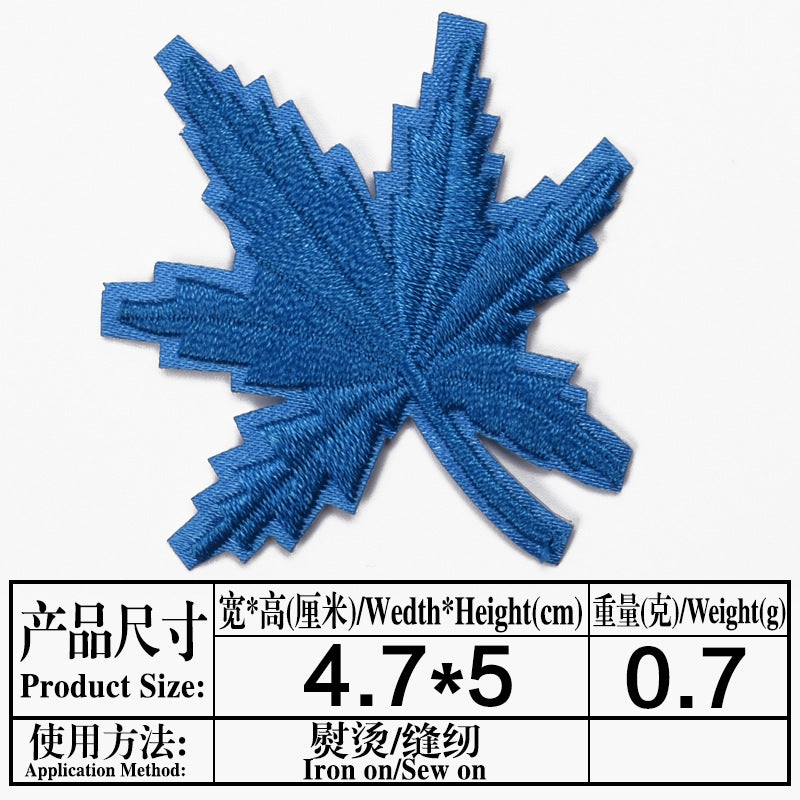 Wholesale Maple Leaf Embroidered Cloth Patch Applique Chic DIY Accessory For Clothing And Home Decor Gift Resale