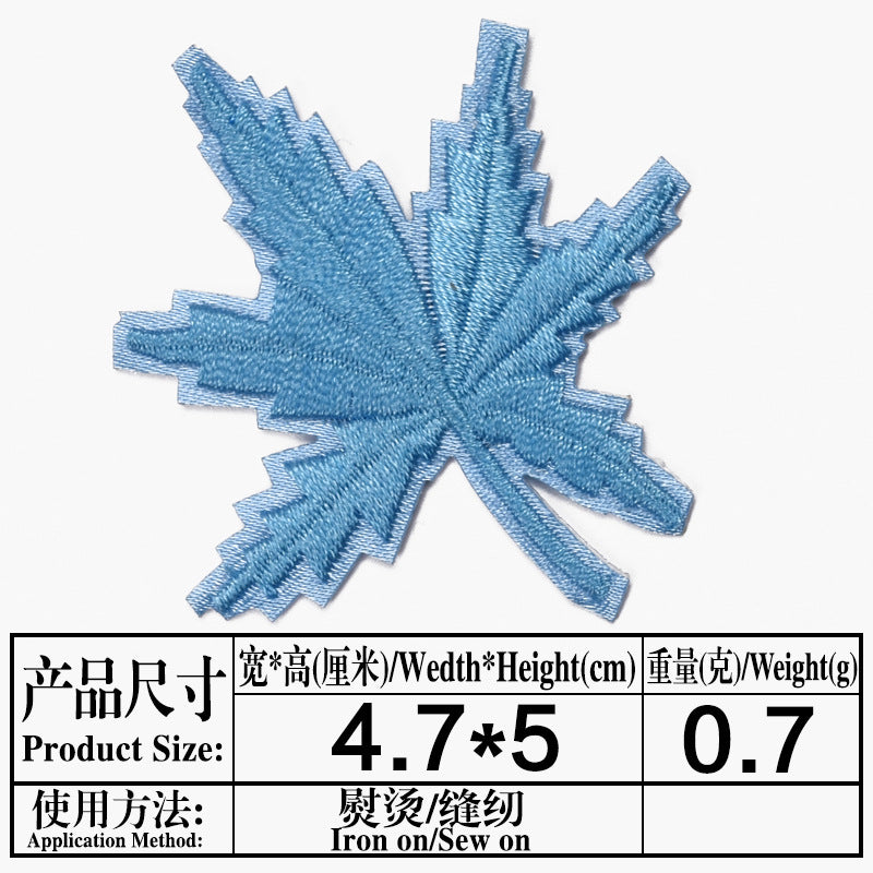 Wholesale Maple Leaf Embroidered Cloth Patch Applique Chic DIY Accessory For Clothing And Home Decor Gift Resale