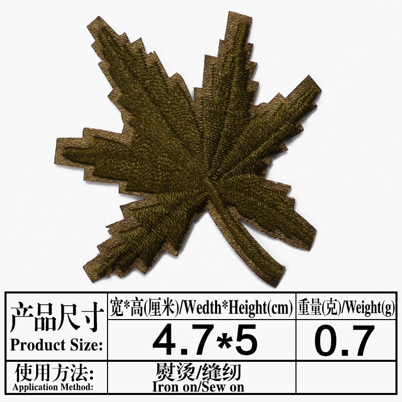 Wholesale Maple Leaf Embroidered Cloth Patch Applique Chic DIY Accessory For Clothing And Home Decor Gift Resale