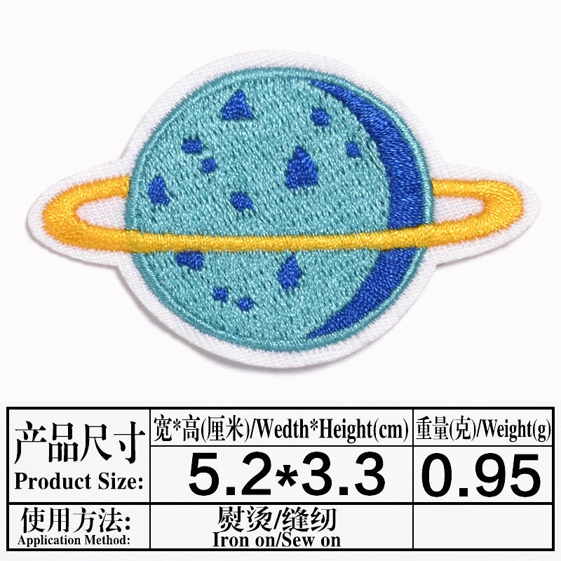 Wholesale Astronaut Space Embroidered Patches Planet Meteorite Combo Set DIY Fashion Accessory For Clothing Coats Gift Boutique Resale