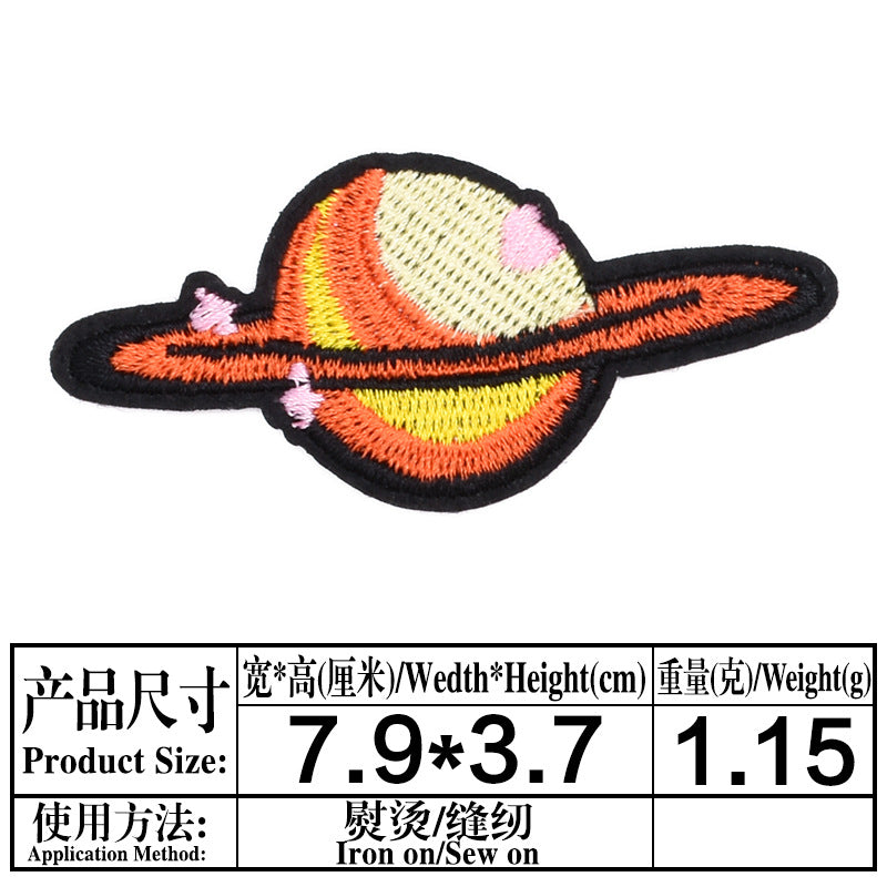 Wholesale Astronaut Space Embroidered Patches Planet Meteorite Combo Set DIY Fashion Accessory For Clothing Coats Gift Boutique Resale