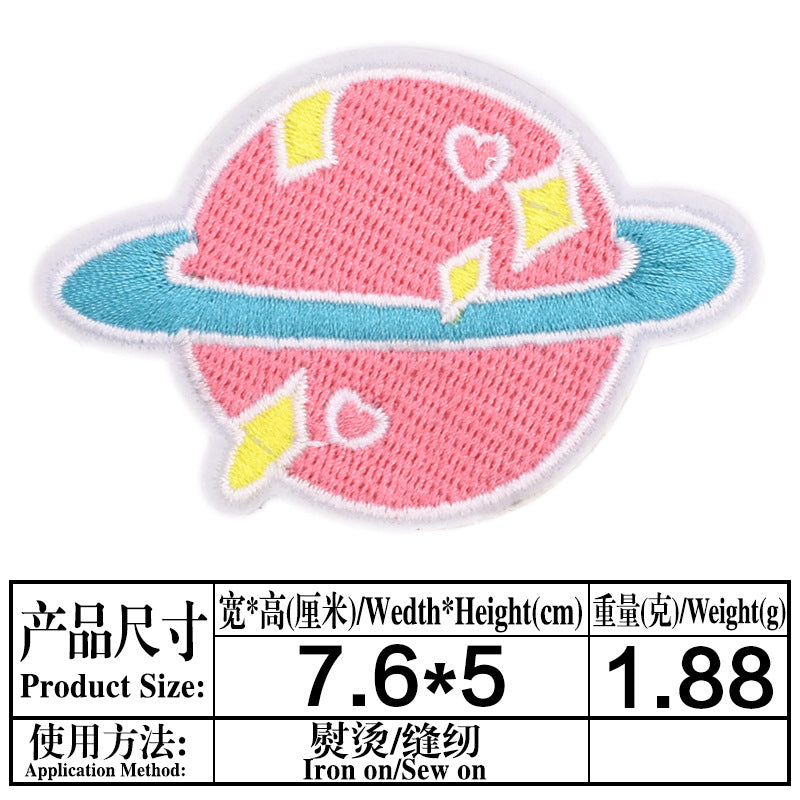 Wholesale Astronaut Space Embroidered Patches Planet Meteorite Combo Set DIY Fashion Accessory For Clothing Coats Gift Boutique Resale