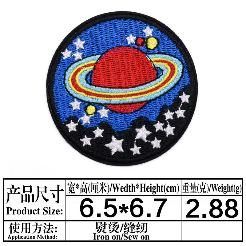 Wholesale Astronaut Space Embroidered Patches Planet Meteorite Combo Set DIY Fashion Accessory For Clothing Coats Gift Boutique Resale