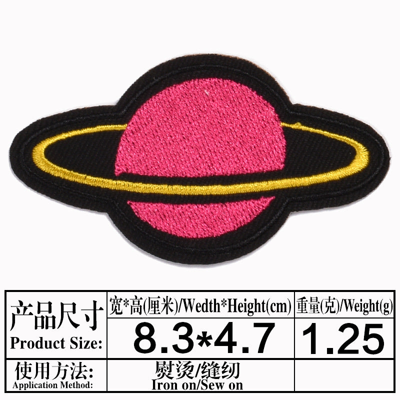 Wholesale Astronaut Space Embroidered Patches Planet Meteorite Combo Set DIY Fashion Accessory For Clothing Coats Gift Boutique Resale