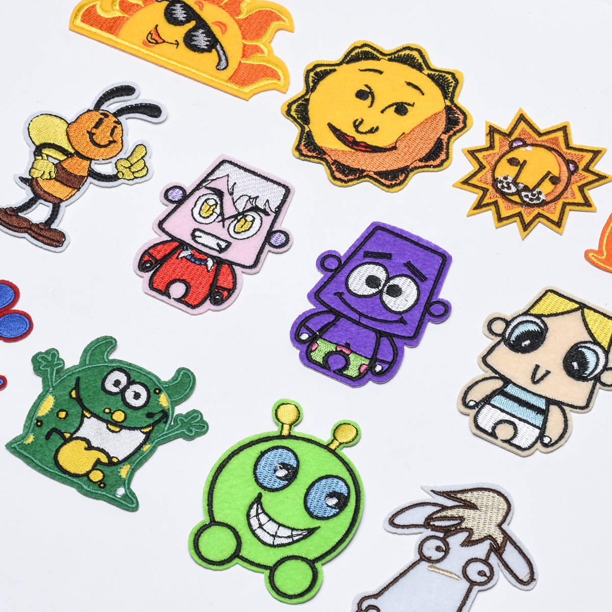 Wholesale Stylish Cartoon Little Monster Embroidered Patch Cloth Applique For Clothing Boutique Fashion Accessory
