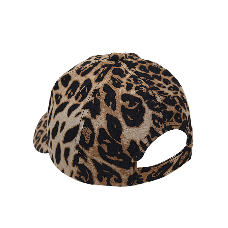 Wholesale Leopard Print European and American Versatile Personalized Outdoor Sun Protection and Shading Baseball Caps