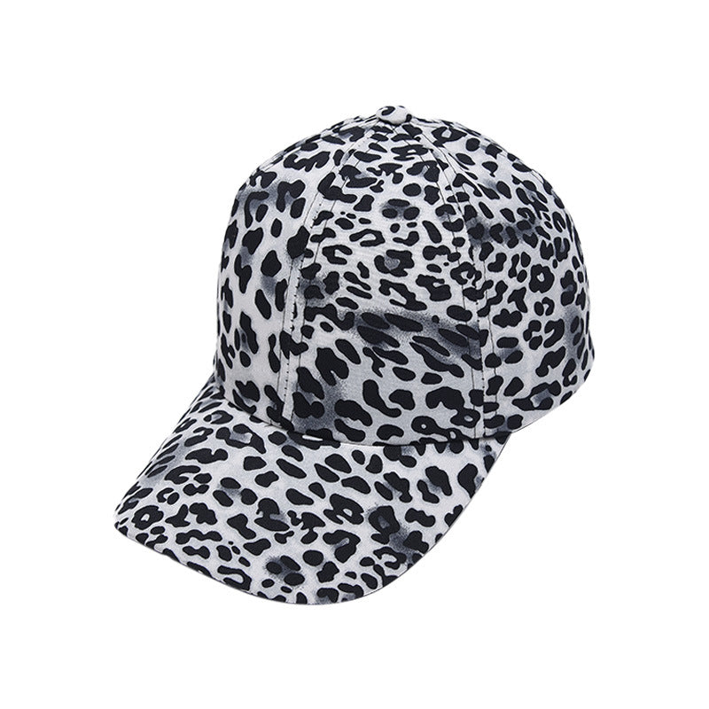 Wholesale Leopard Print European and American Versatile Personalized Outdoor Sun Protection and Shading Baseball Caps