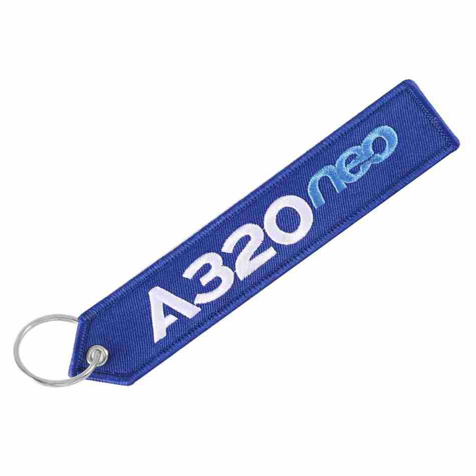 Wholesale Polyester Boeing Embroidery Keychain