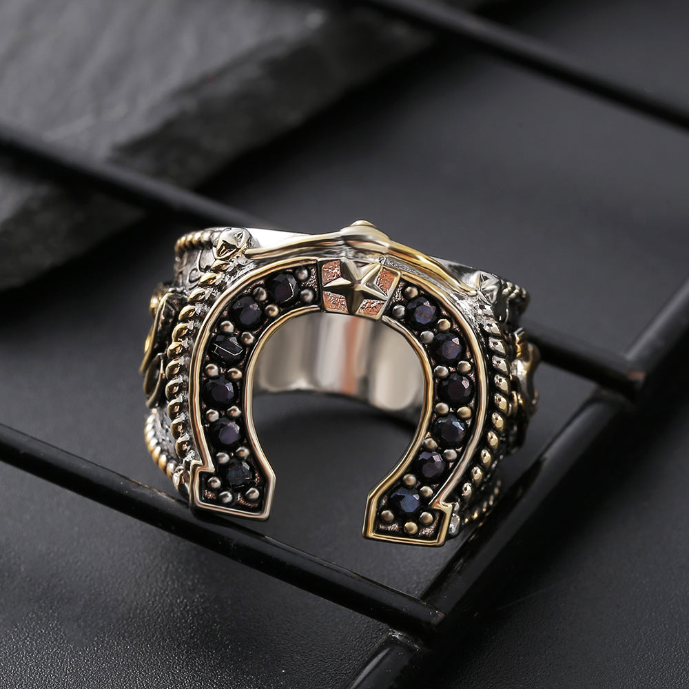 Wholesale Western Spirit Horseshoe Ring