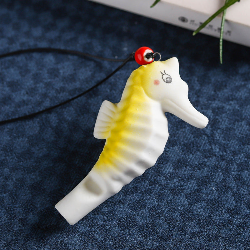 Wholesale Marine Crafts Ceramic Whistle Necklace