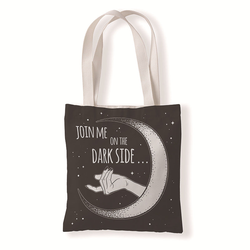 Bolsa de lienzo de terror de bruja al por mayor brujería