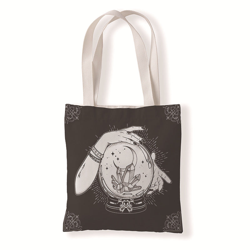 Bolsa de lienzo de terror de bruja al por mayor brujería