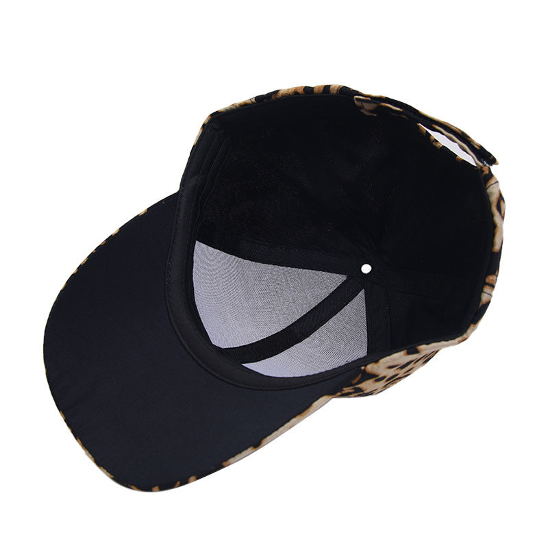 Wholesale Leopard Print European and American Versatile Personalized Outdoor Sun Protection and Shading Baseball Caps