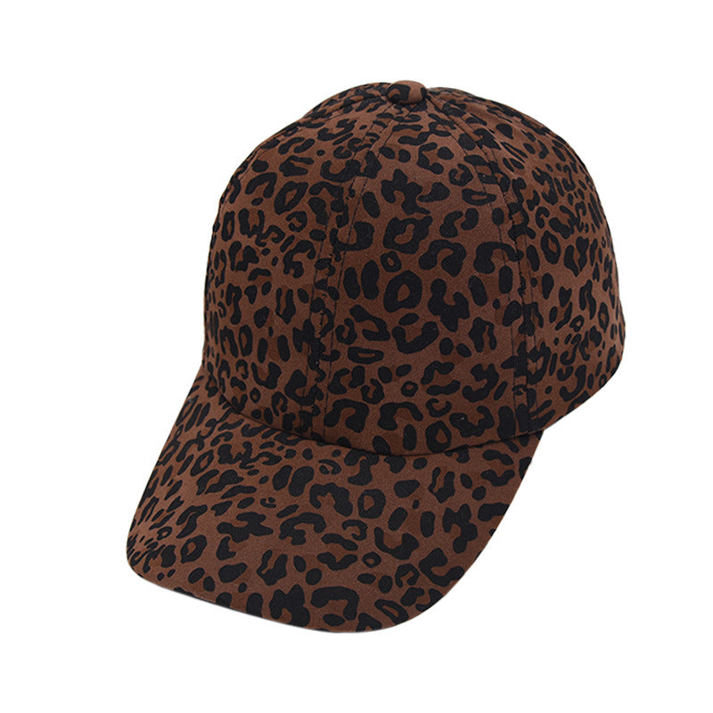 Wholesale Leopard Print European and American Versatile Personalized Outdoor Sun Protection and Shading Baseball Caps