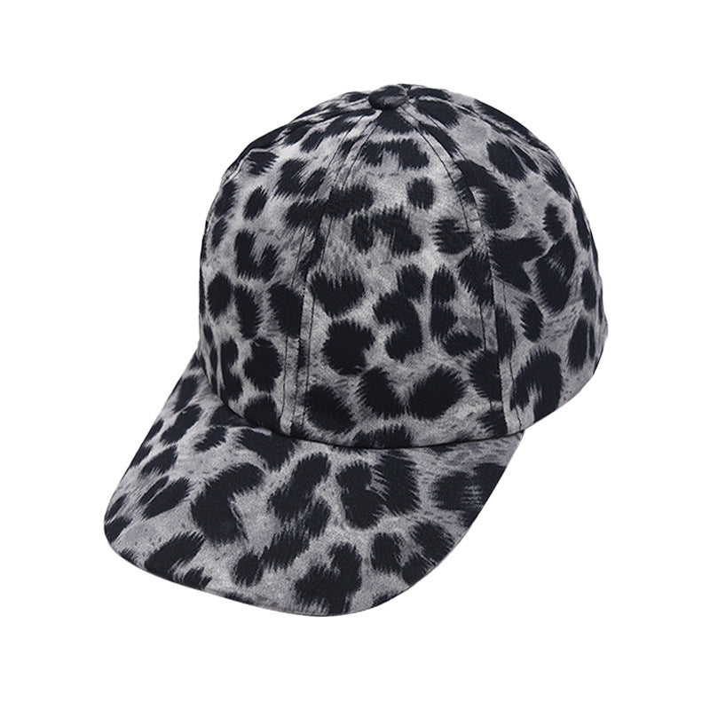 Wholesale Leopard Print European and American Versatile Personalized Outdoor Sun Protection and Shading Baseball Caps