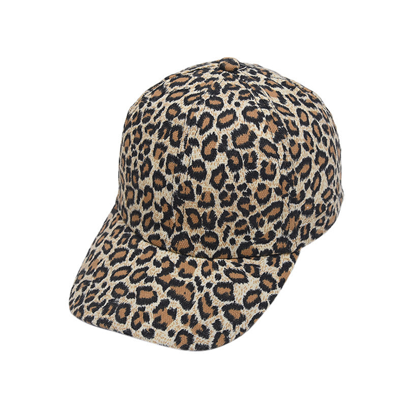 Wholesale Leopard Print European and American Versatile Personalized Outdoor Sun Protection and Shading Baseball Caps