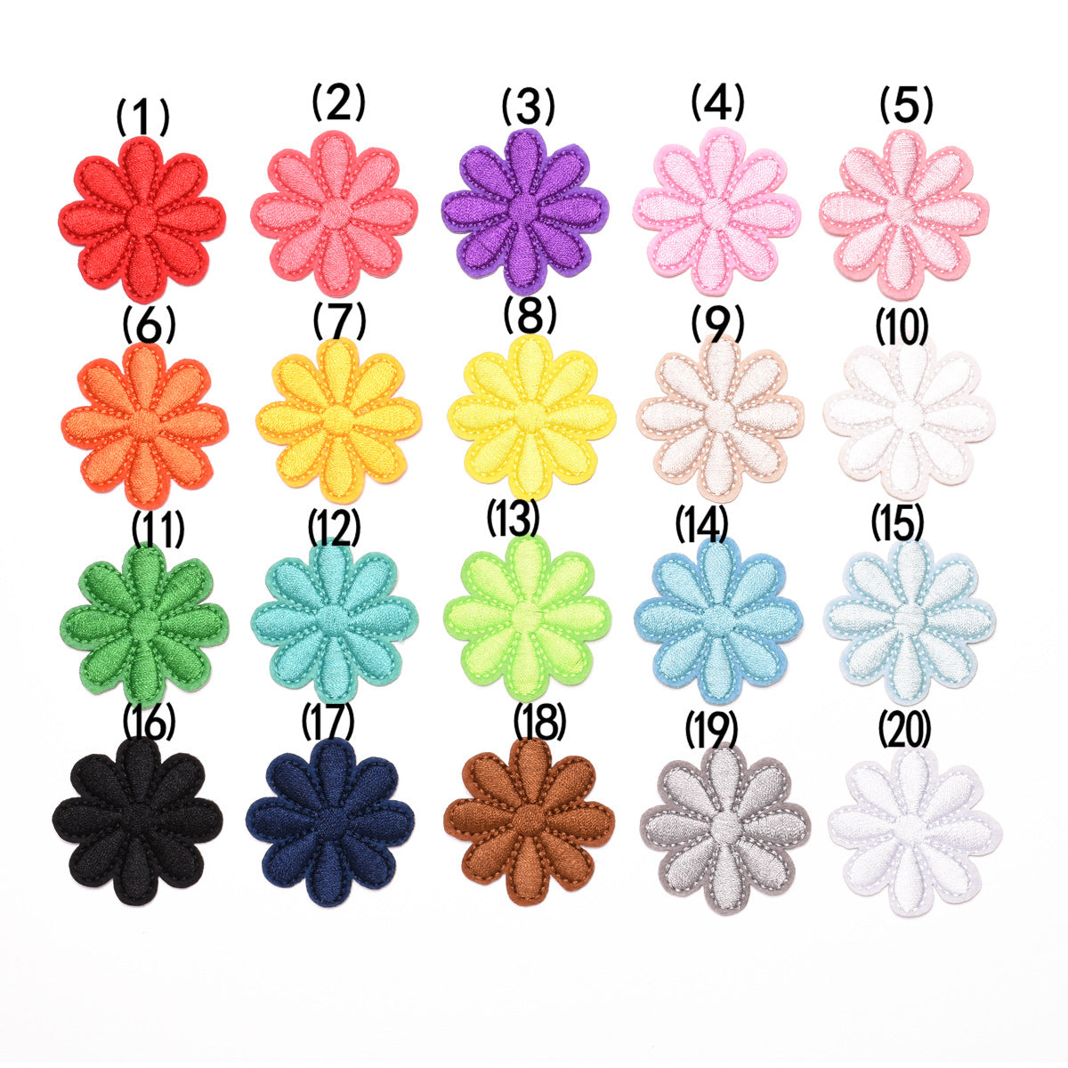 Wholesale Sunflower Felt Iron On Patch Decorative DIY Accessory For Clothing Tablecloth Sofa Repair Boutique Craft Supply