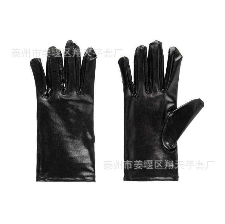 Wholesale Patent and faux leather short gloves