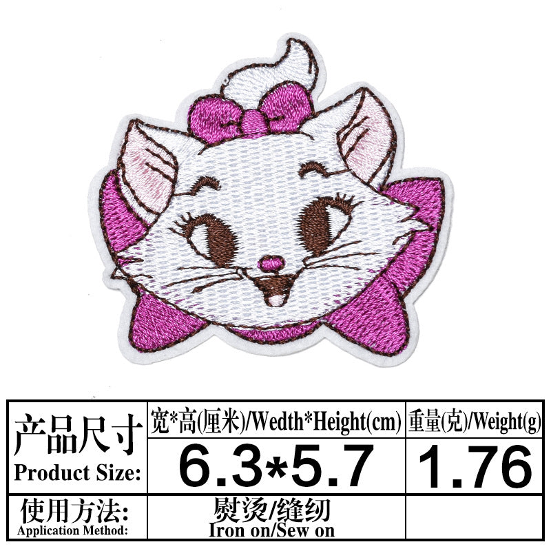 Wholesale DIY patchs cute cat patch children' s clothing bag OLY Exclusive