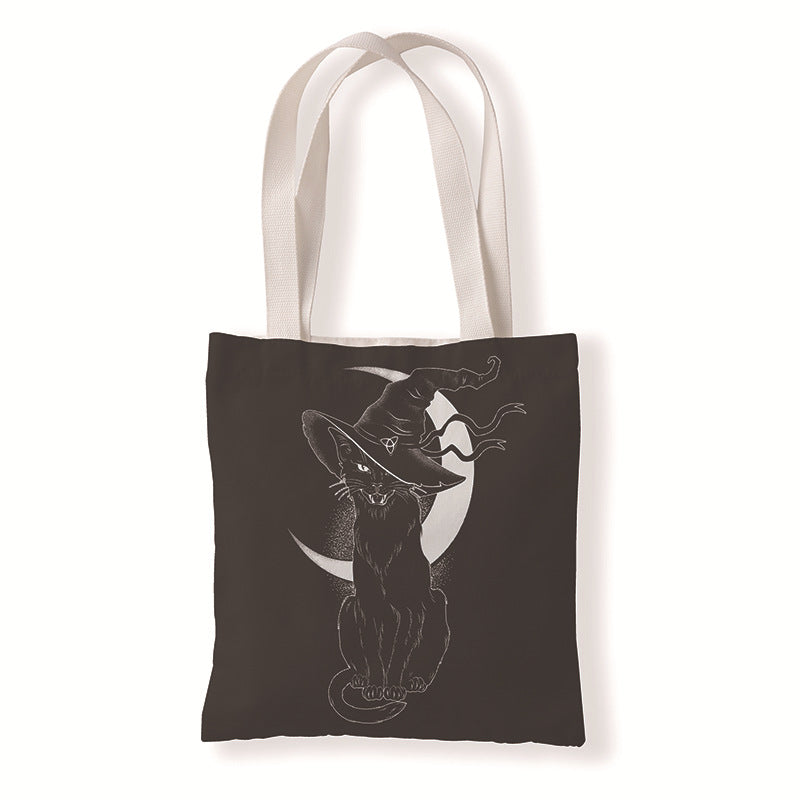 Bolsa de lienzo de terror de bruja al por mayor brujería