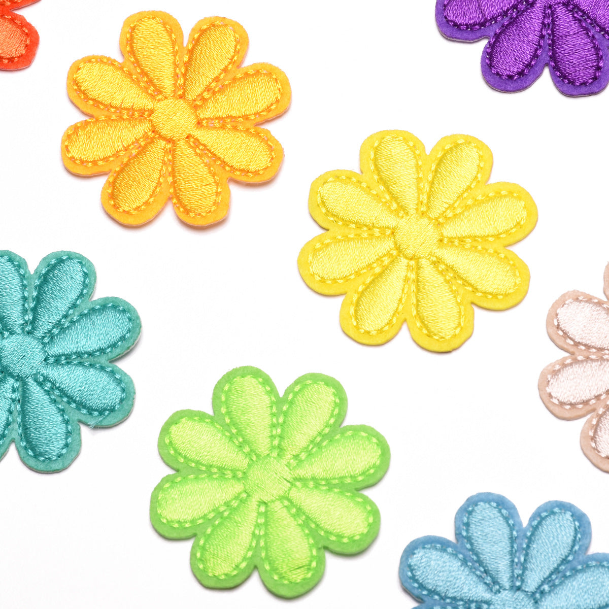 Wholesale Sunflower Felt Iron On Patch Decorative DIY Accessory For Clothing Tablecloth Sofa Repair Boutique Craft Supply