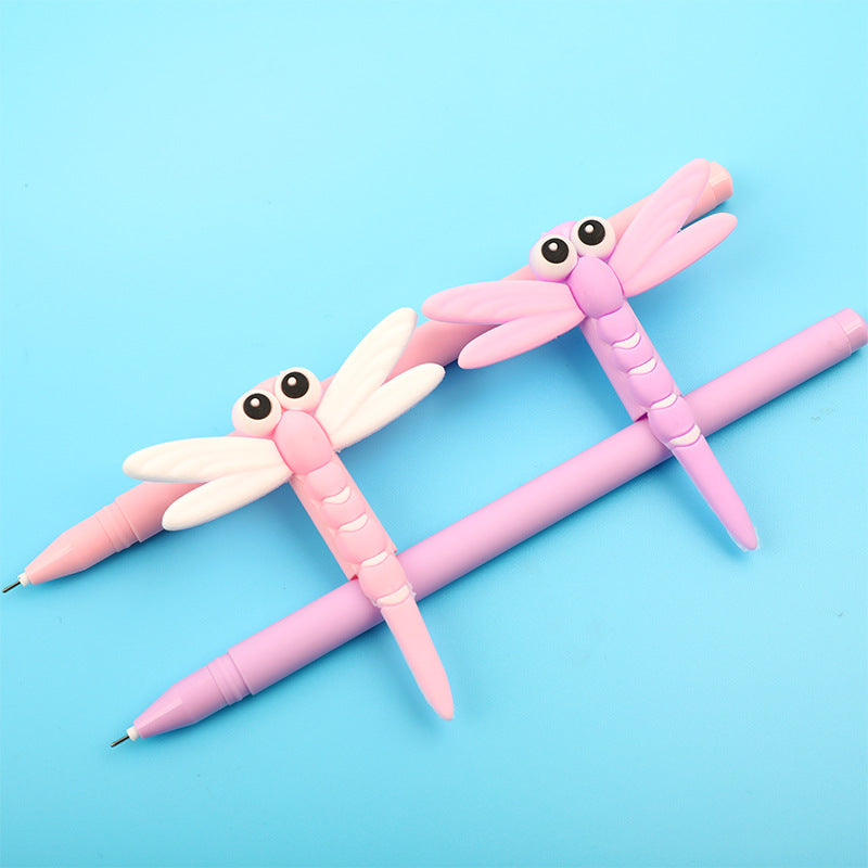 Bolígrafo de gel de libélula de silicona al por mayor