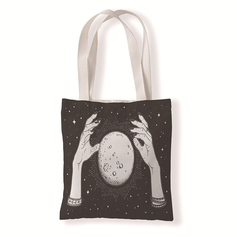 Bolsa de lienzo de terror de bruja al por mayor brujería